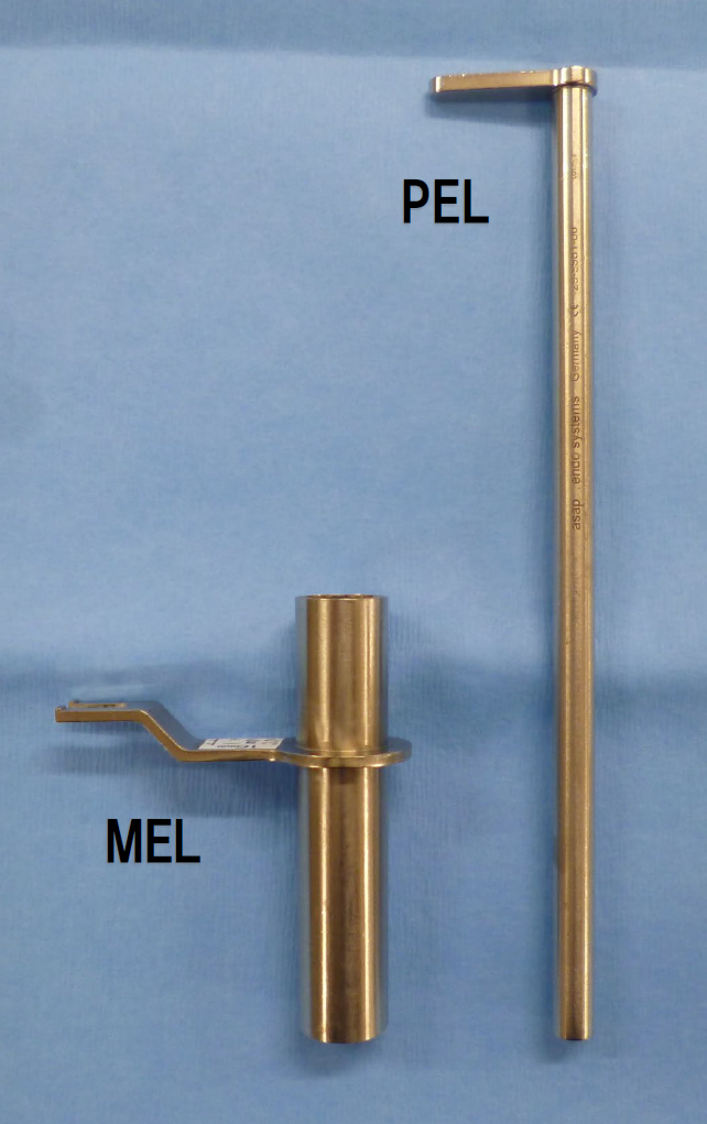 MELとPELのスリーブのサイズ比較